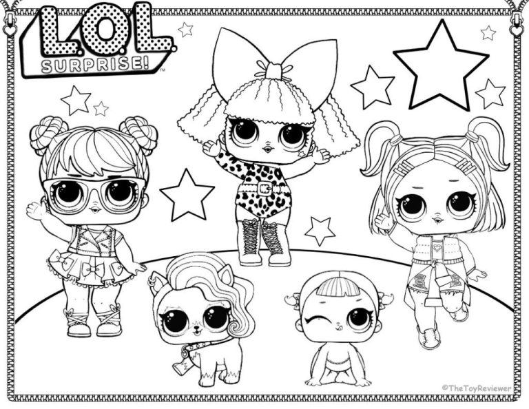 Lol Doll Colouring Pages