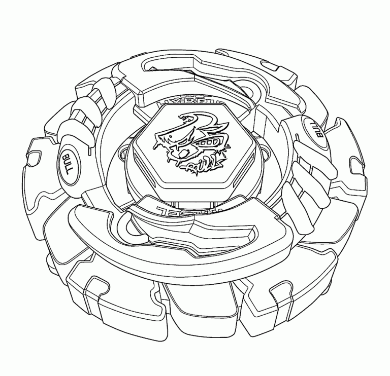 Beyblade Coloring Pages Luinor