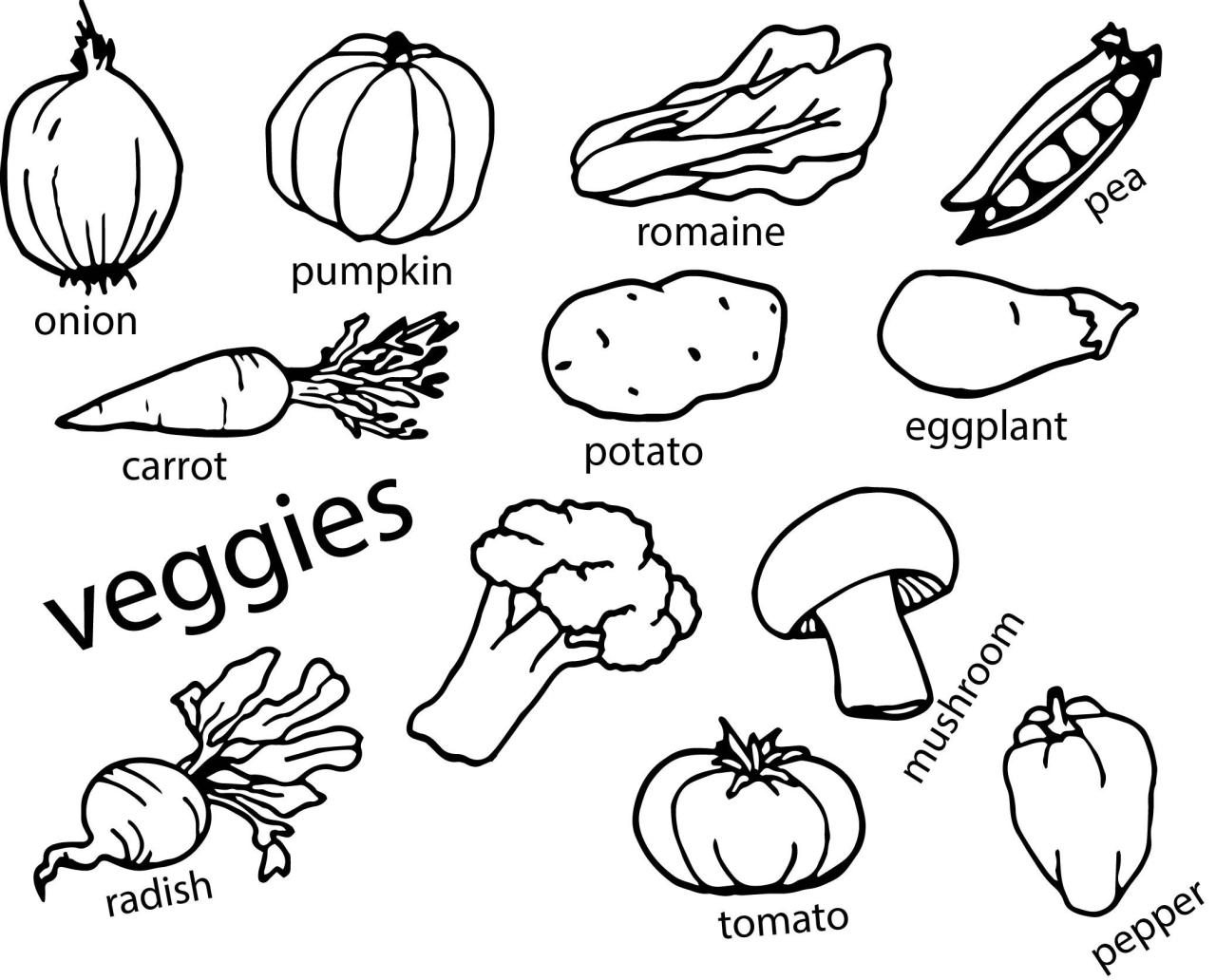 Vegetables Coloring
