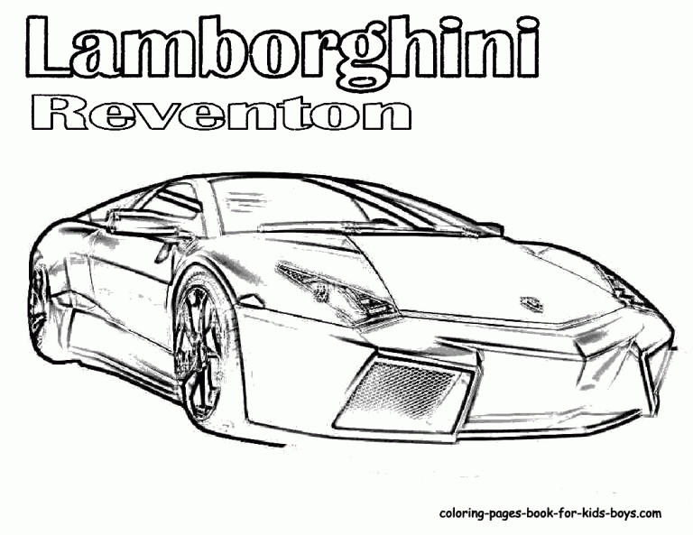 Lamborghini Coloring Pages To Print