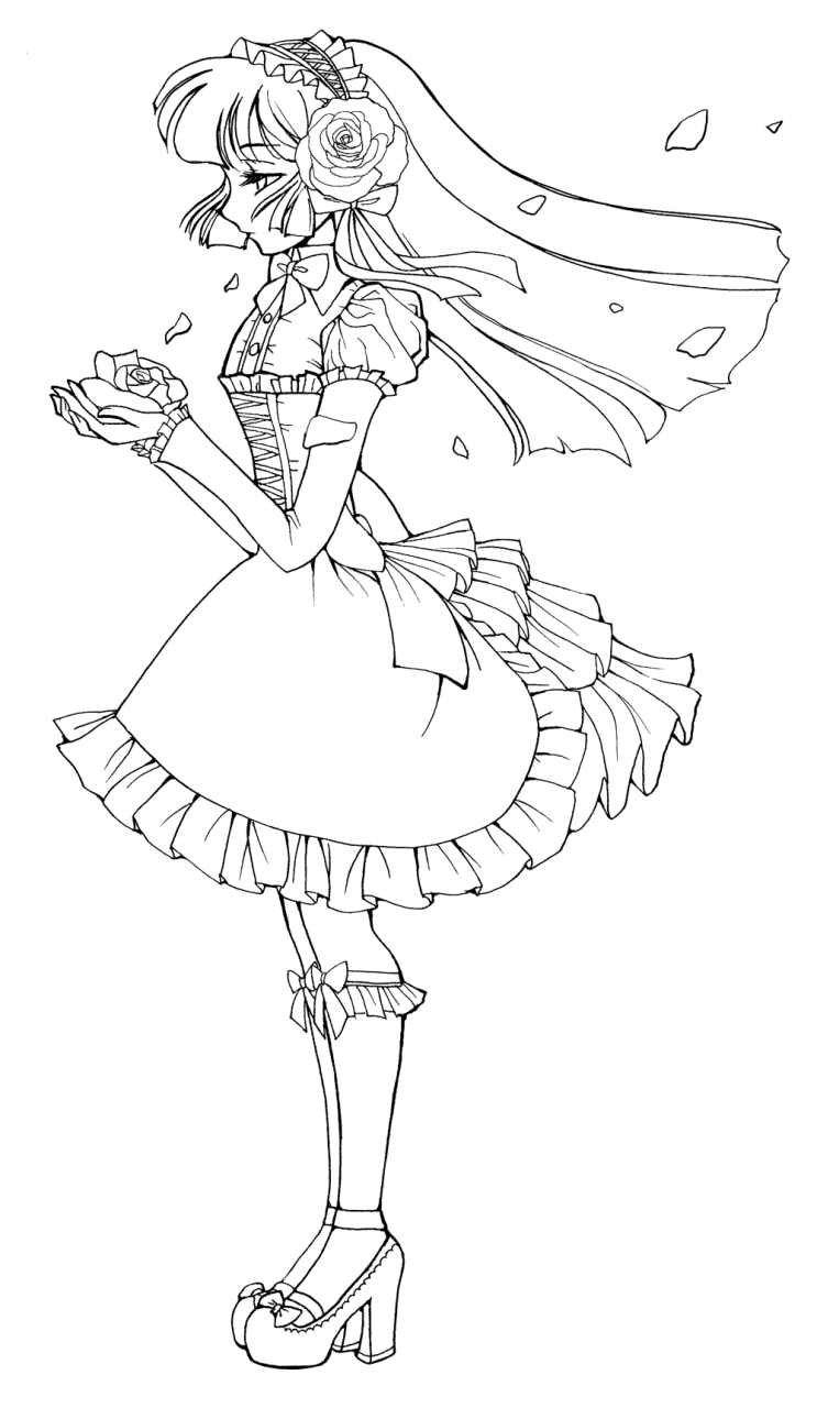 Anime Coloring Pages Halloween