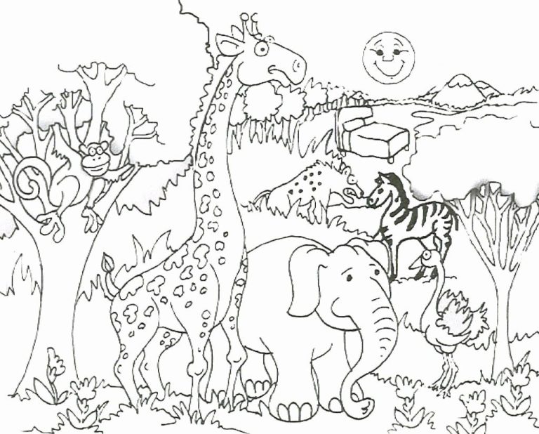 Zoo Animal Coloring Pages Printable