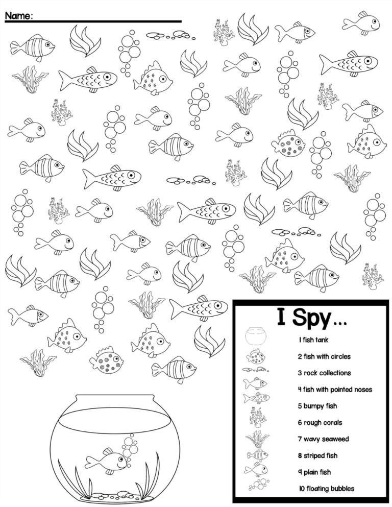 Activity Sheets For Kids Age 10