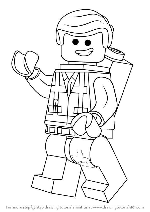 Emmet Lego Movie Coloring Pages