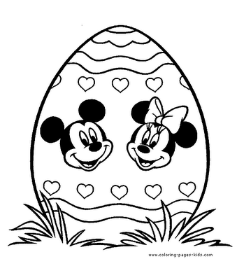 Black And White Easter Coloring Pages