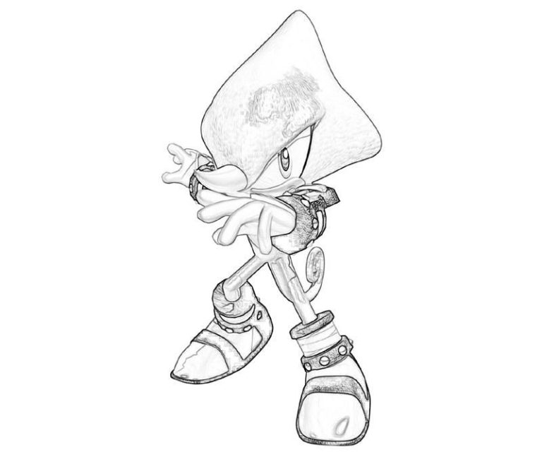 Sonic Coloring Pages Espio