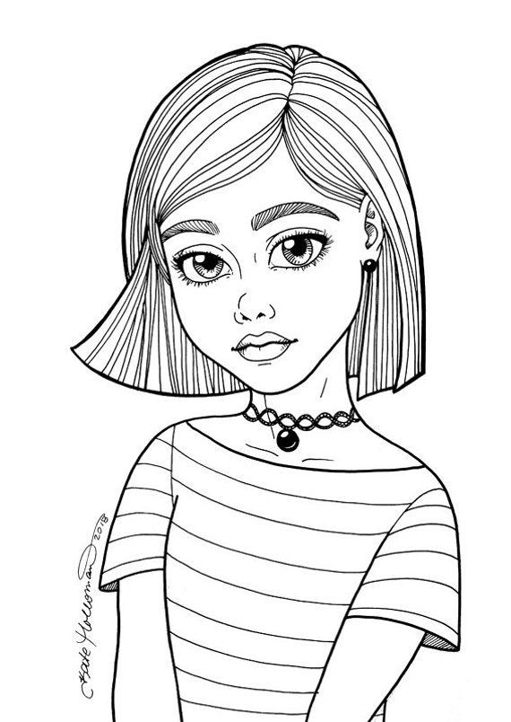 Simple Coloring Pages People