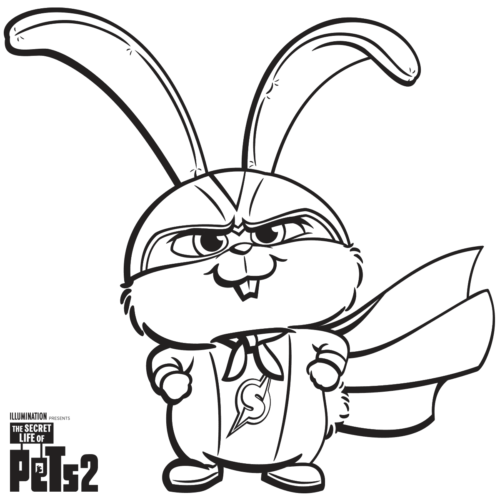 Secret Life Of Pets Coloring Pages Free