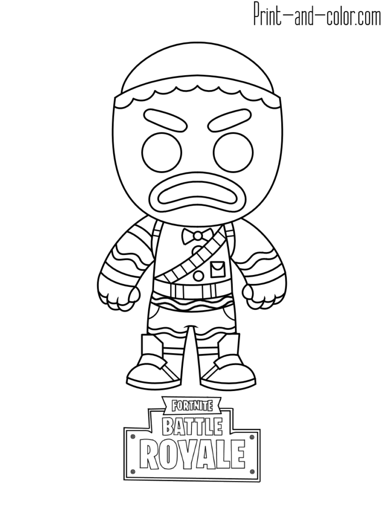 Fortnite Gingerbread Coloring Pages