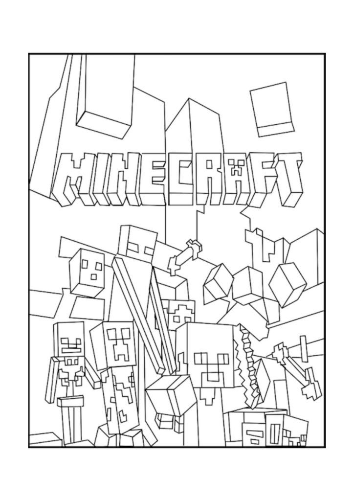 Minecraft Colouring In