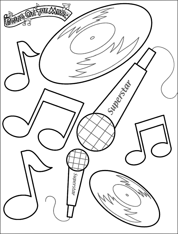 Music Coloring Pages Free