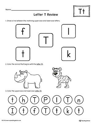 Free Printable Letter T Worksheets For Preschool