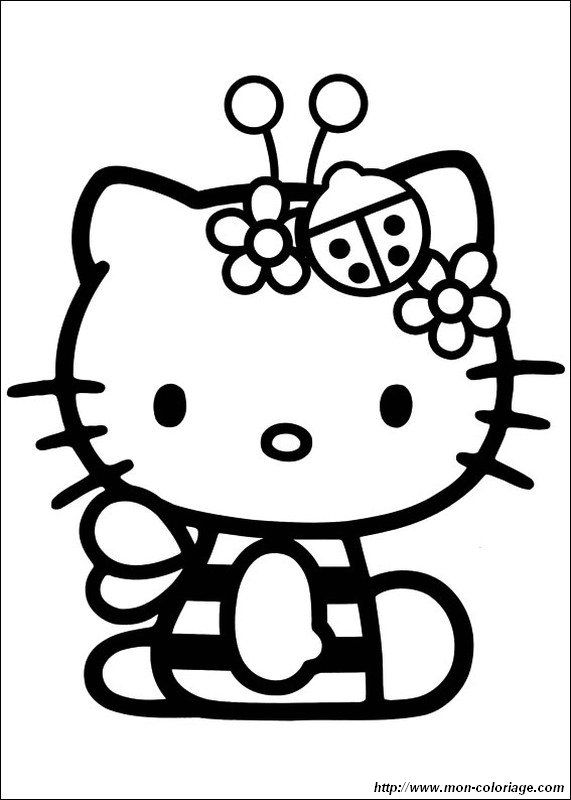Hello Kitty Pictures To Color