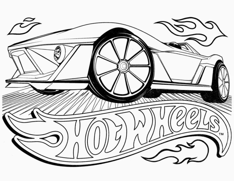 Hot Wheels Coloring Pages Free Printable