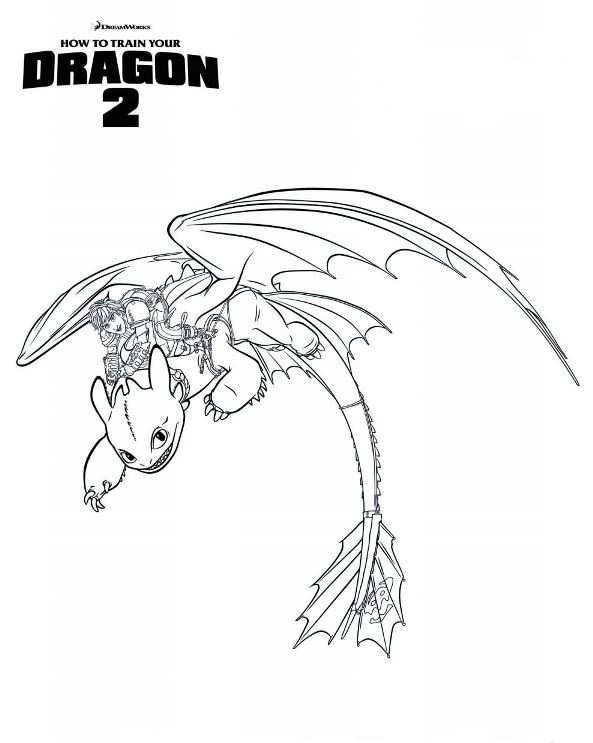 Toothless Coloring Pages Of Dragons