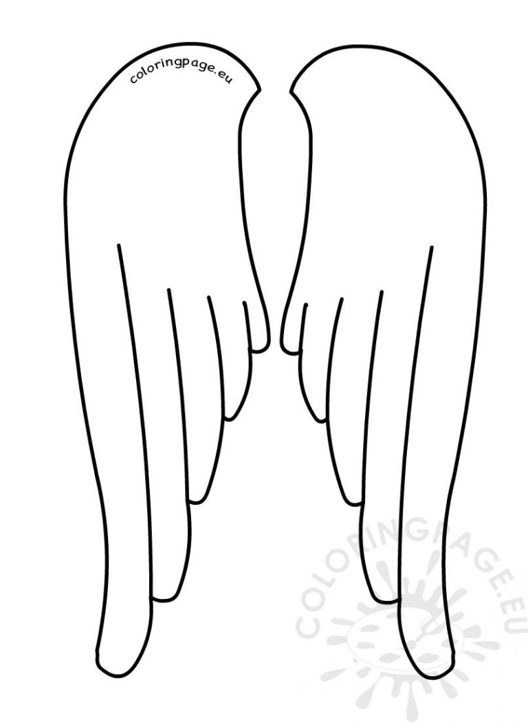 Angel Coloring Pages Wings