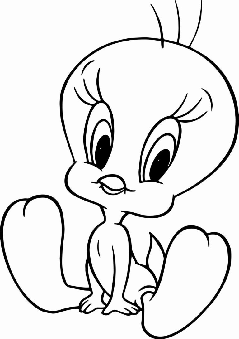 Cartoon Coloring Pages Easy