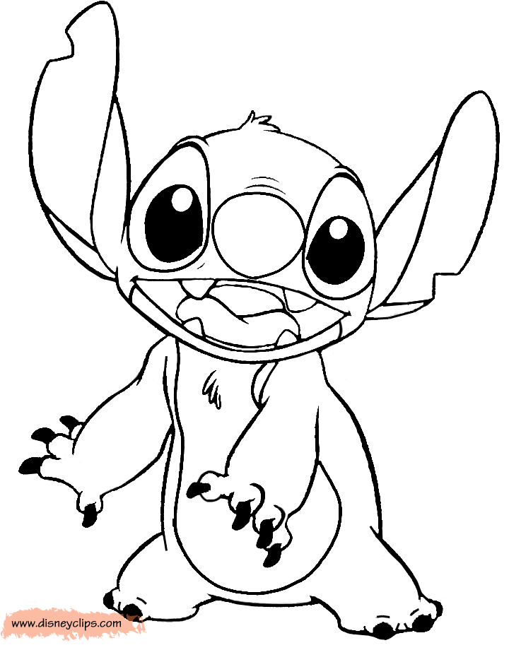 Stitch Coloring Pages For Kids