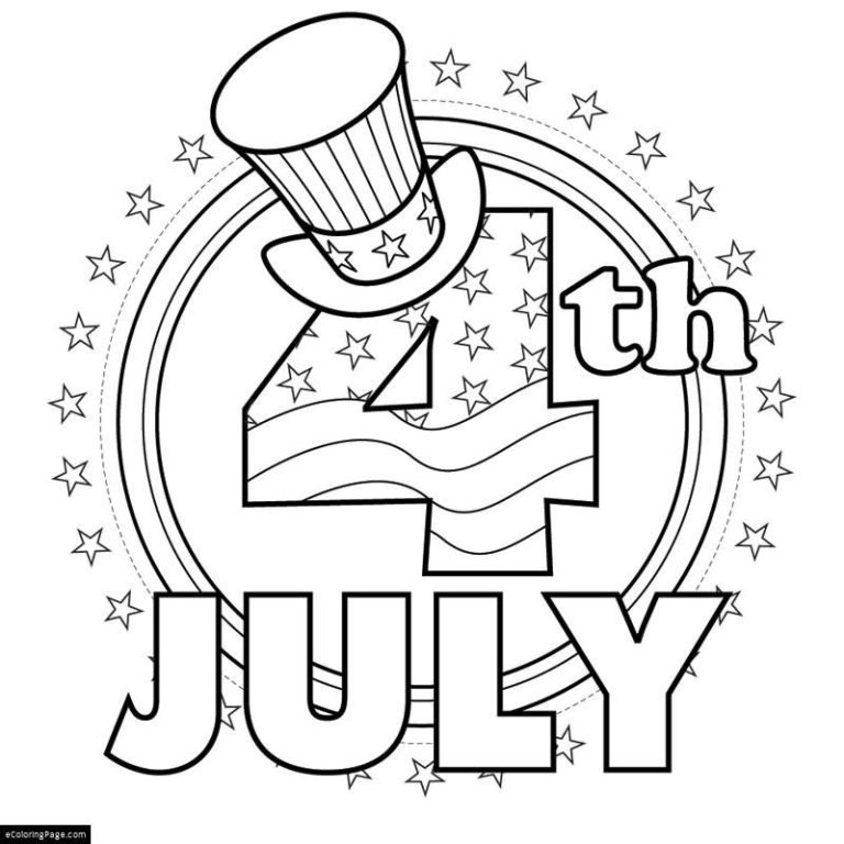 Easy Fourth Of July Coloring Pages