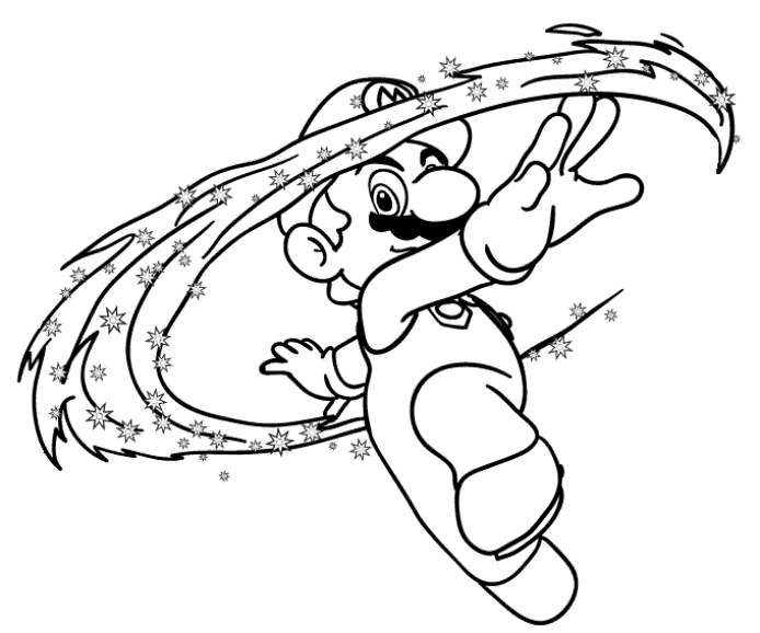 Mario Coloring Pages For Boys