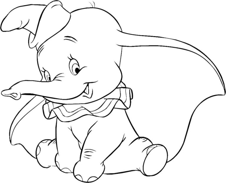 Baby Dumbo Coloring Pages