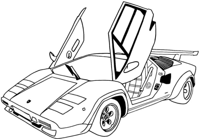 Sports Cars Coloring Pages