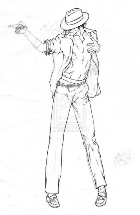 Michael Jackson Coloring Pages Thriller