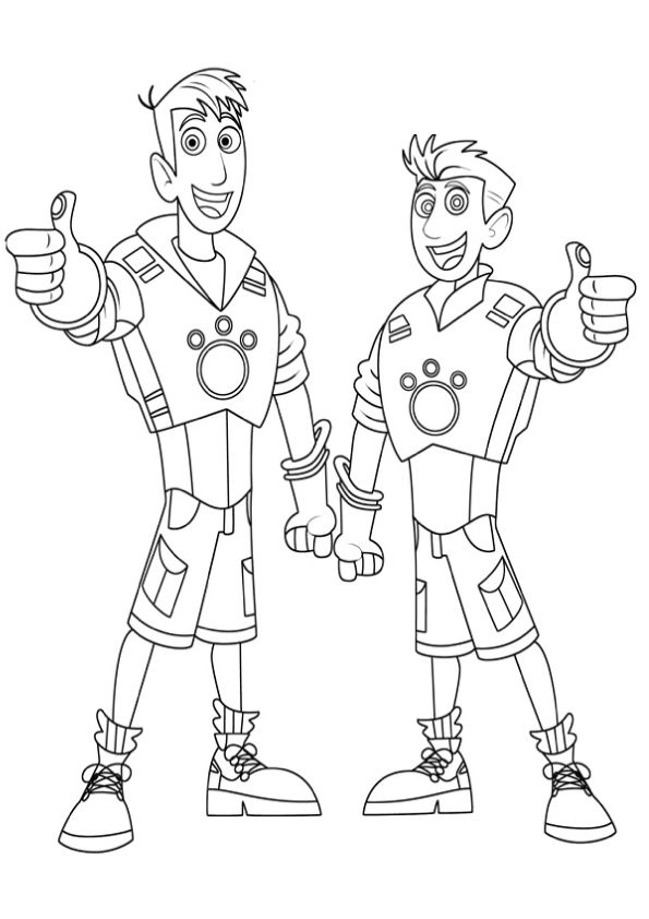 Wild Kratts Coloring Pages For Kids