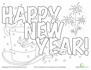 New Years Coloring Pages For Adults