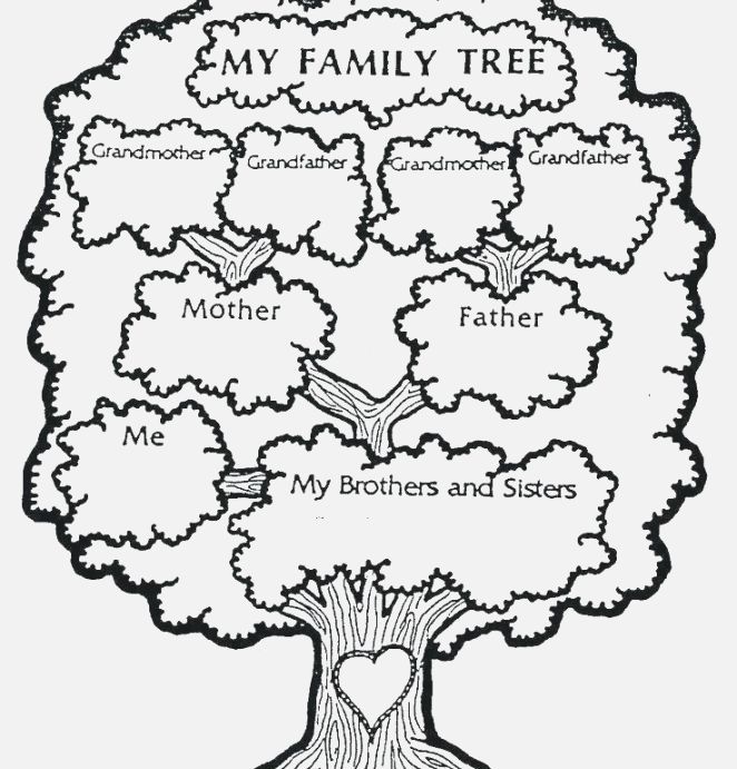 My Family Tree Worksheet For Kids