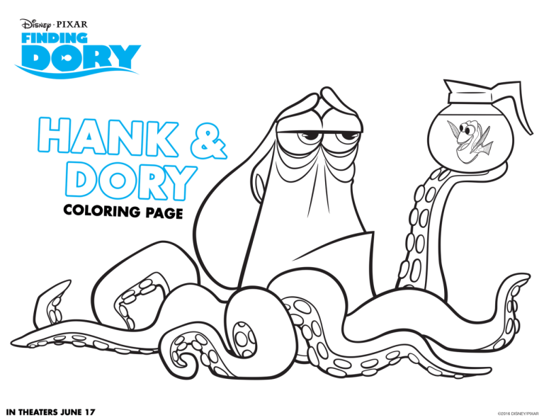 Full Page Finding Nemo Coloring Pages