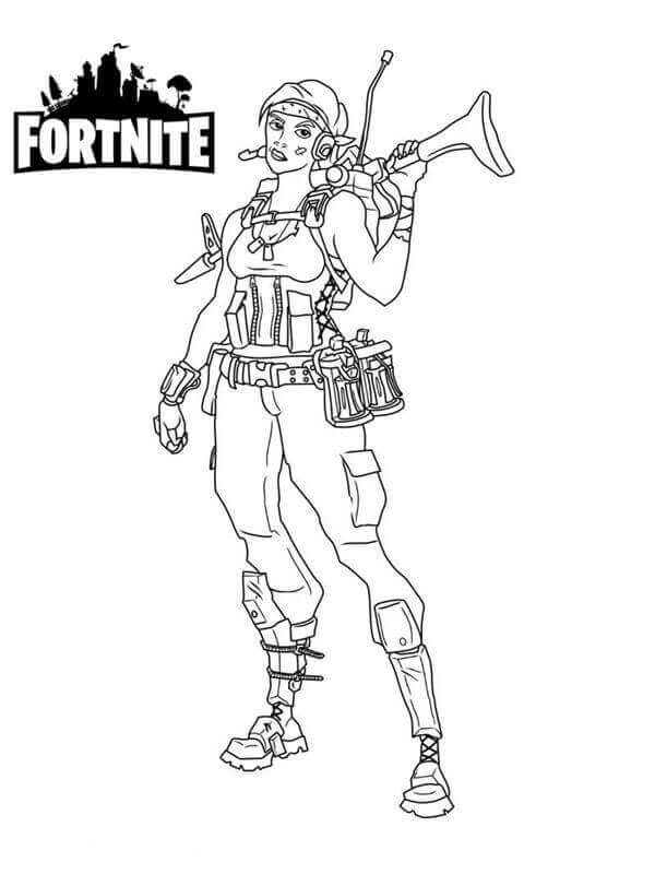 Fortnite Characters Coloring Pages