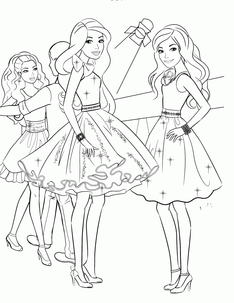Barbie Coloring Pages Pdf Coloring Home