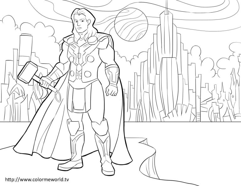 Thor Coloring Pages Pdf