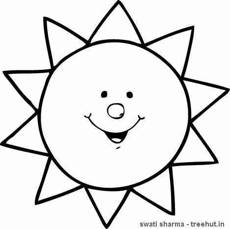 Sun Coloring Pages Free