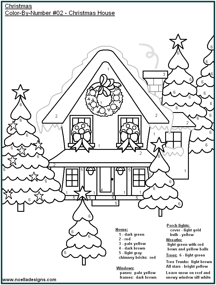 Christmas Colouring House