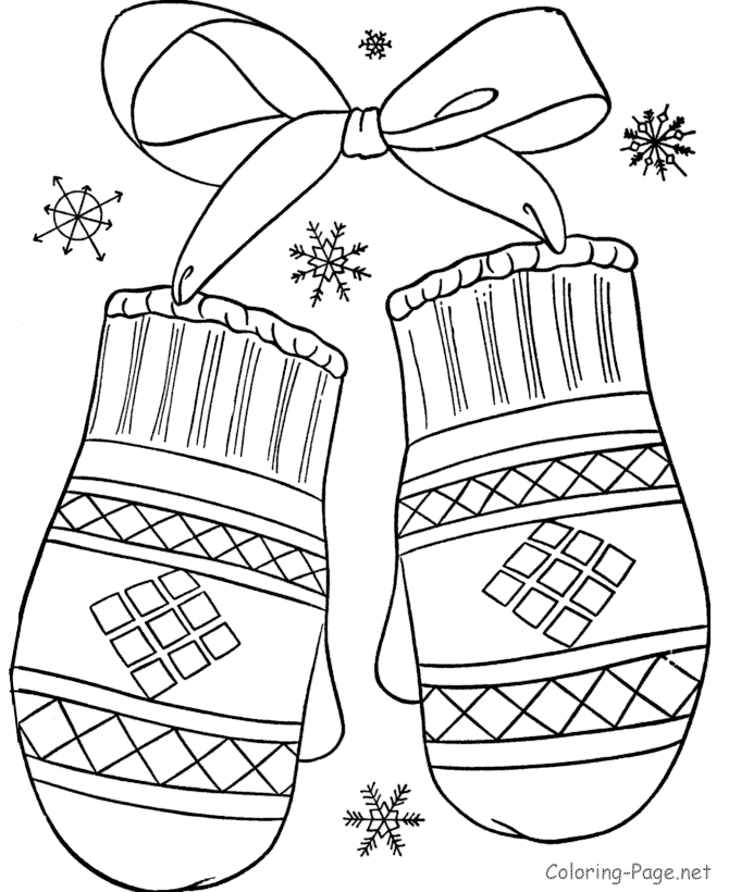 Easy January Coloring Pages