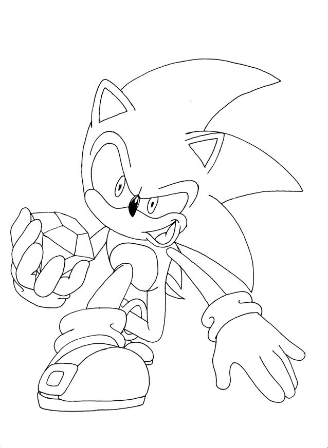 Sonic Coloring Pages Online
