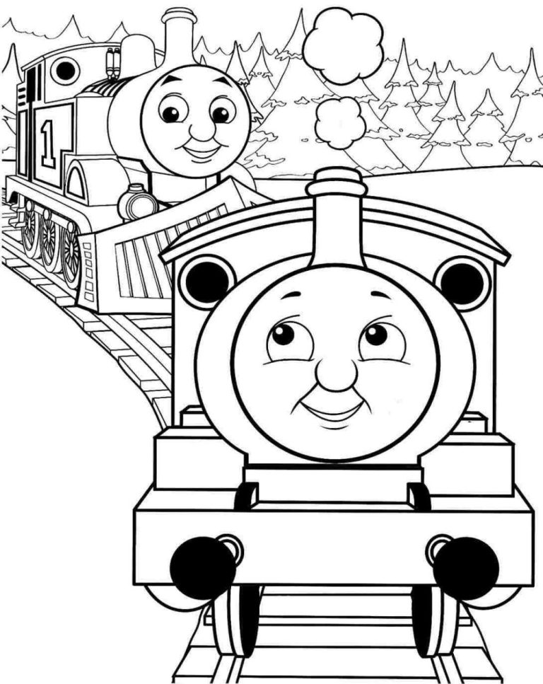 Thomas Coloring Pages Free