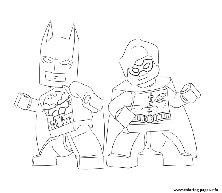 Robin Lego Batman Coloring Pages