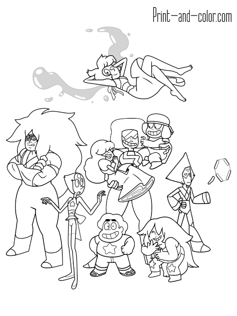 Steven Universe Coloring Pages All Characters