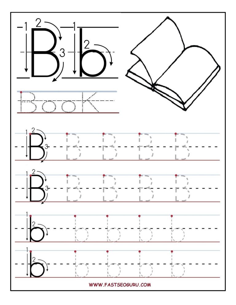 Free Printable Preschool Worksheets Tracing Letter B