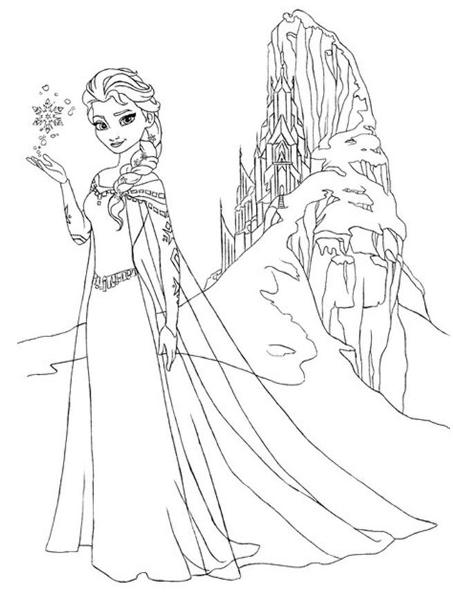 Elsa Coloring Pages For Girls