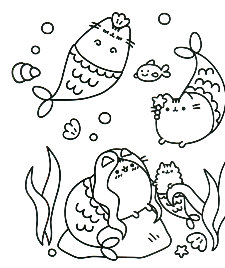 Pusheen Coloring Pages Unicorn