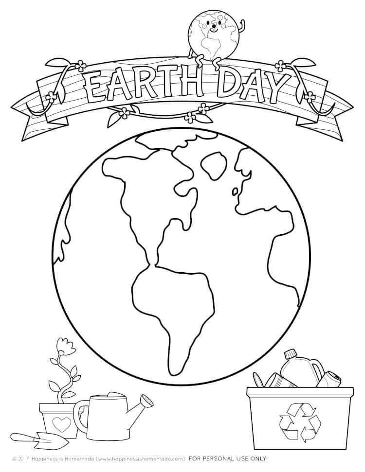 Coloring Sheet Earth Day Coloring Pages