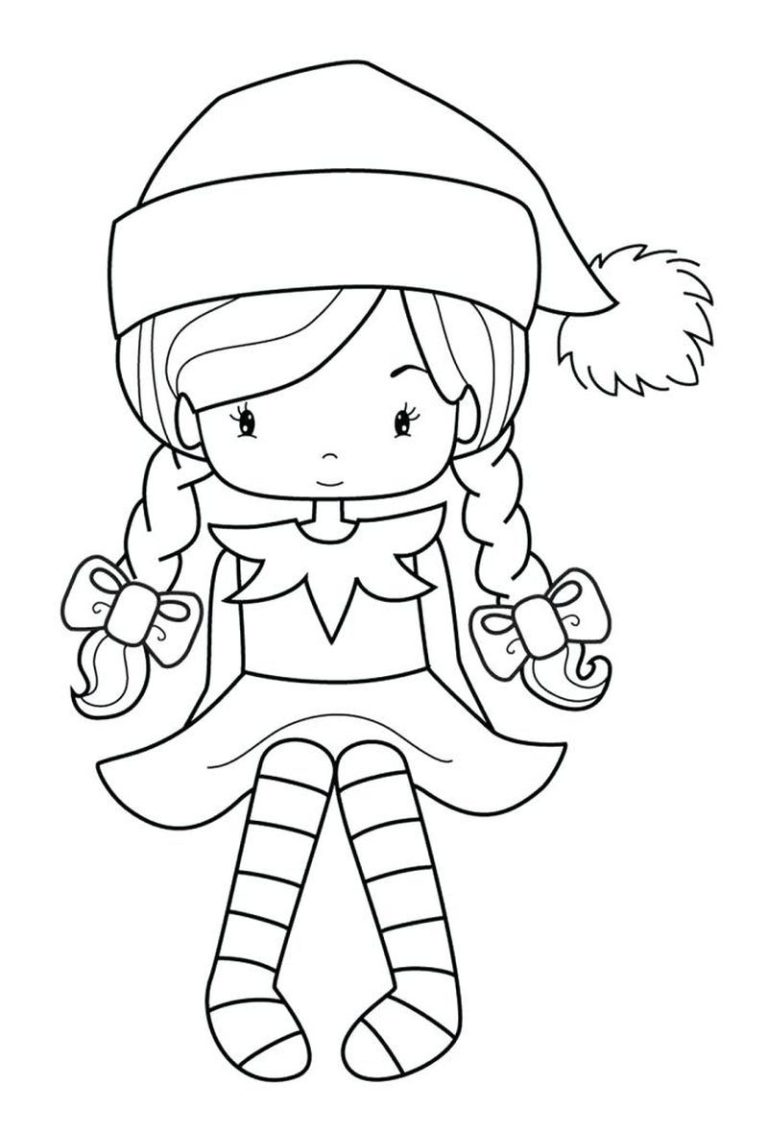 Elf Coloring Pages Printable