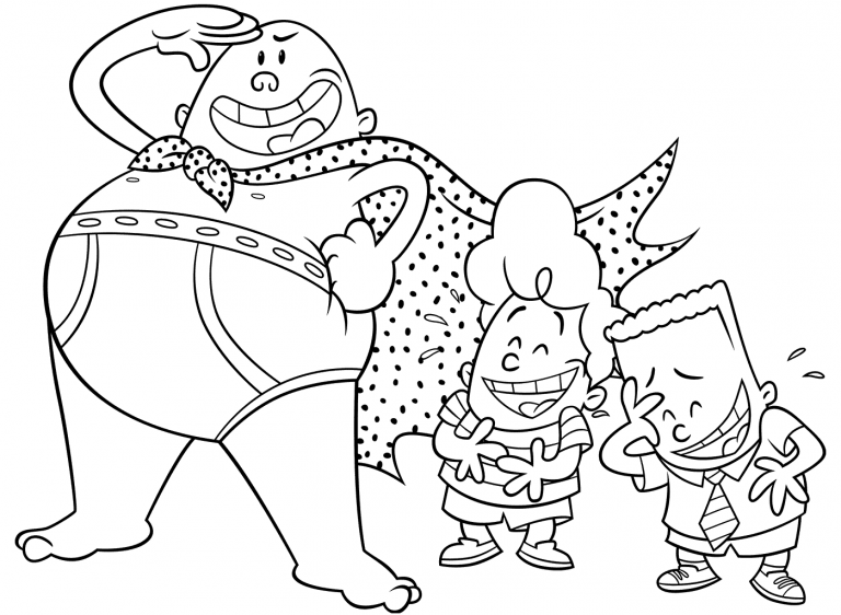 George Harold Captain Underpants Coloring Pages