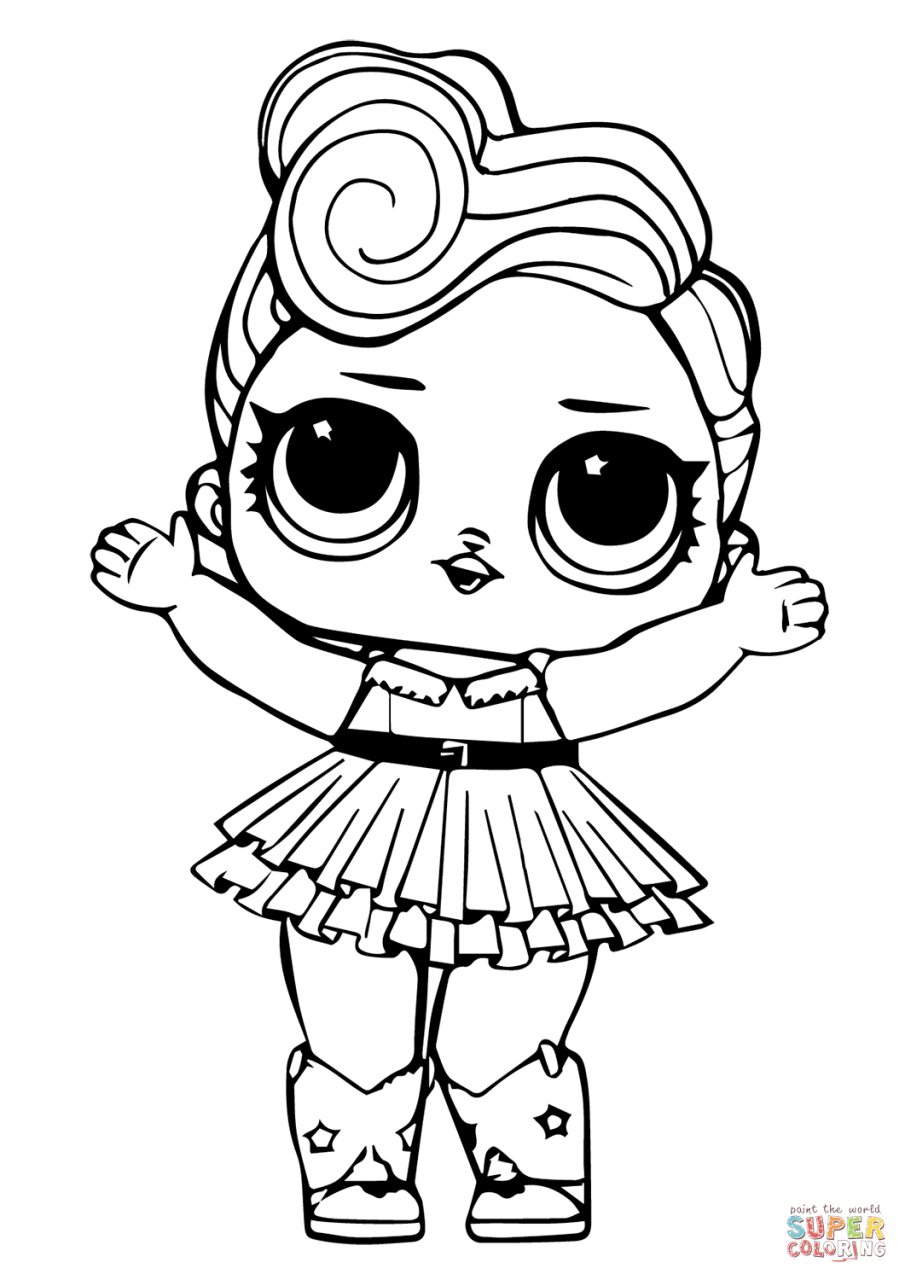 Lol Dolls Coloring Pages Printable Free
