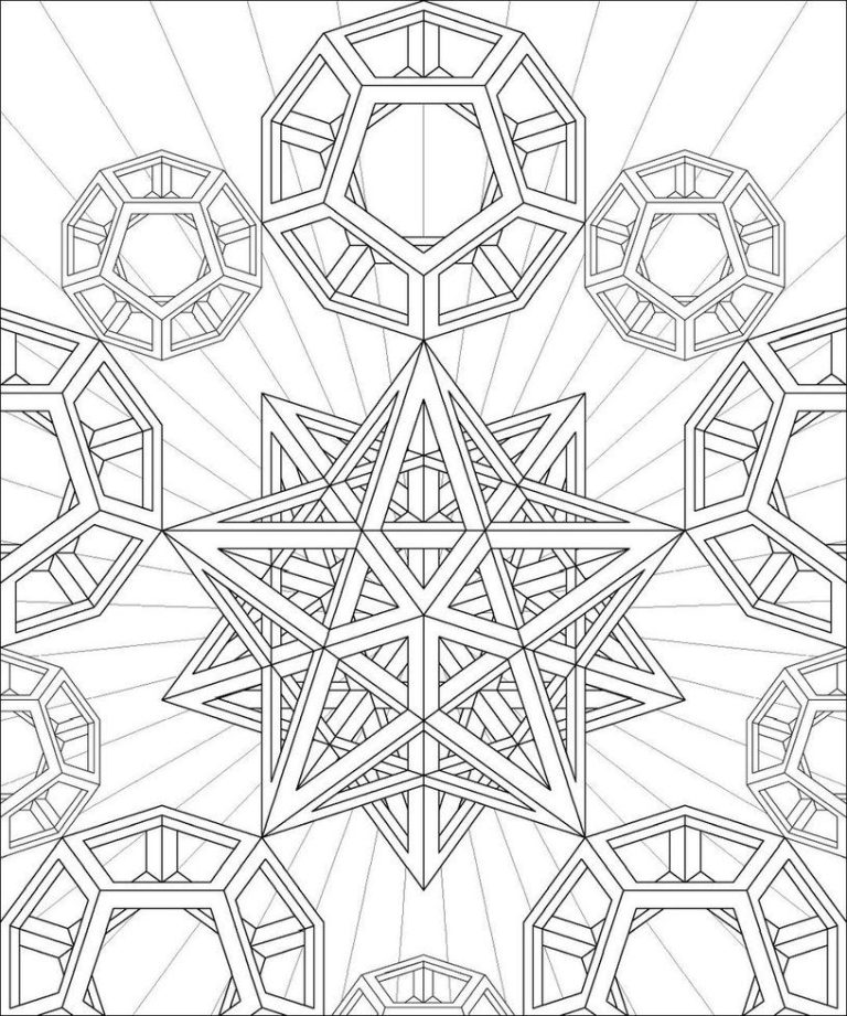 Geometric Coloring Pages Lines