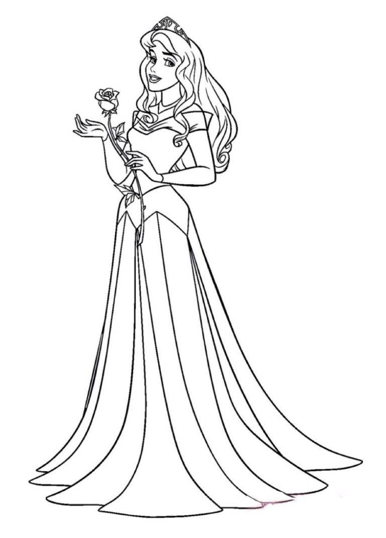 Sleeping Beauty Aurora Coloring Pages